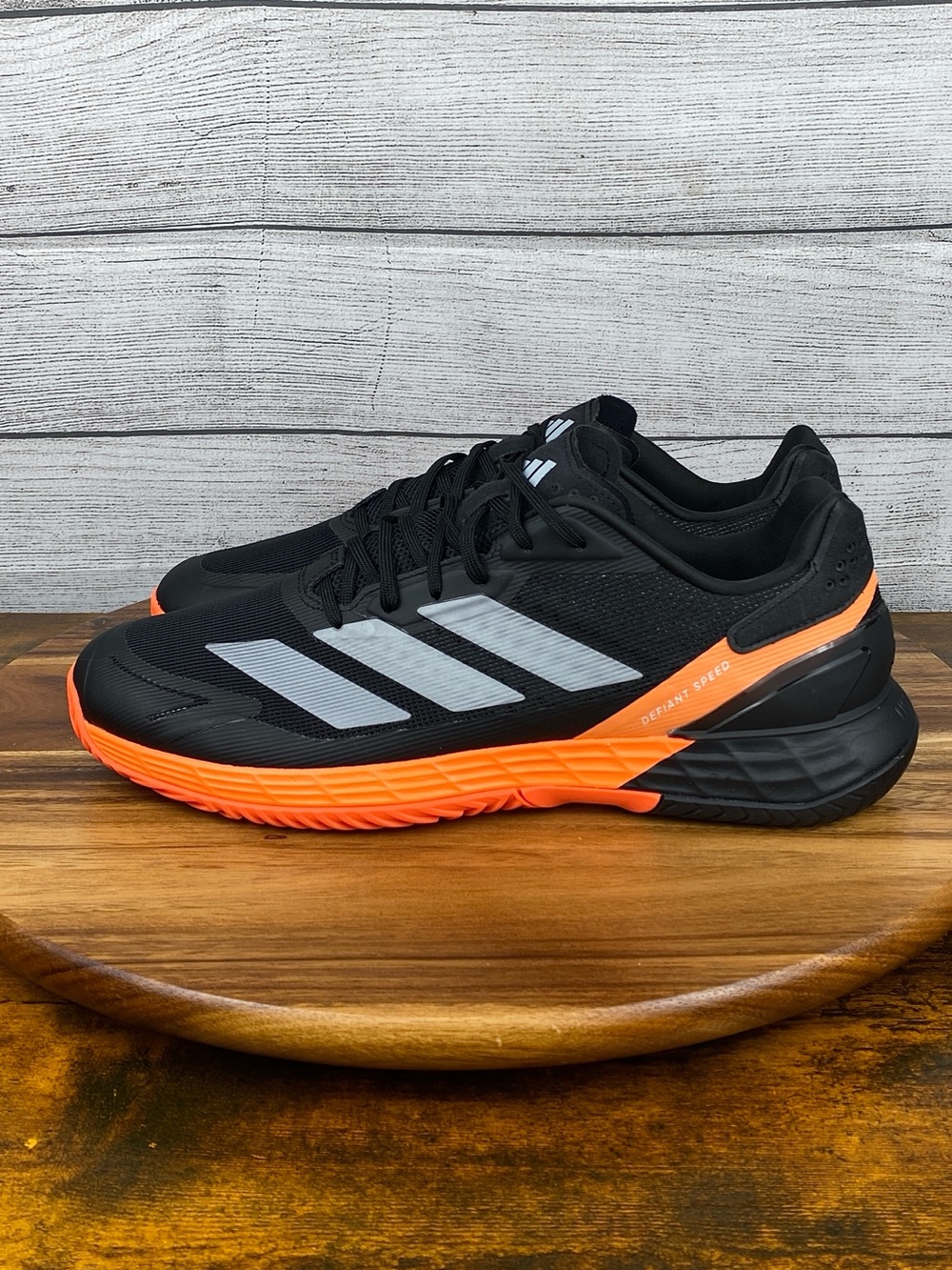 Adidas Defiant Speed 2 Black Lucid Orange Tennis Court Shoe KI5999 Men’s Size 12
